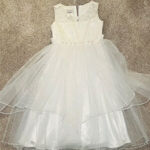 Children's Flower Girl (or Baptism) Dress Size 7, Lace, Beaded from Nordstrom